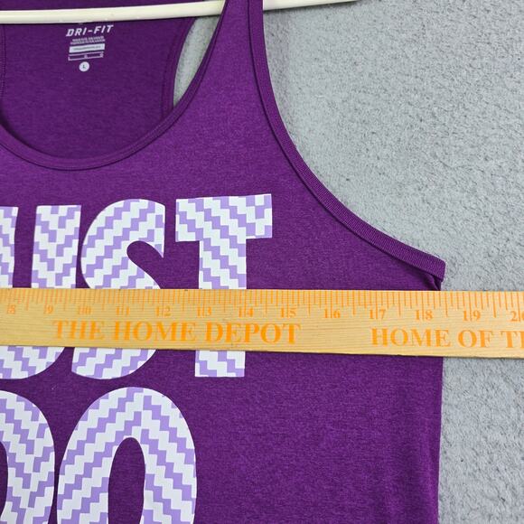 Nike Dri-Fit Just Do It Tank Top Women's Large Purple Awareness Color 💜 Running - Picture 4 of 6